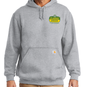 Classic Green Embroidered Carhartt Hoodie